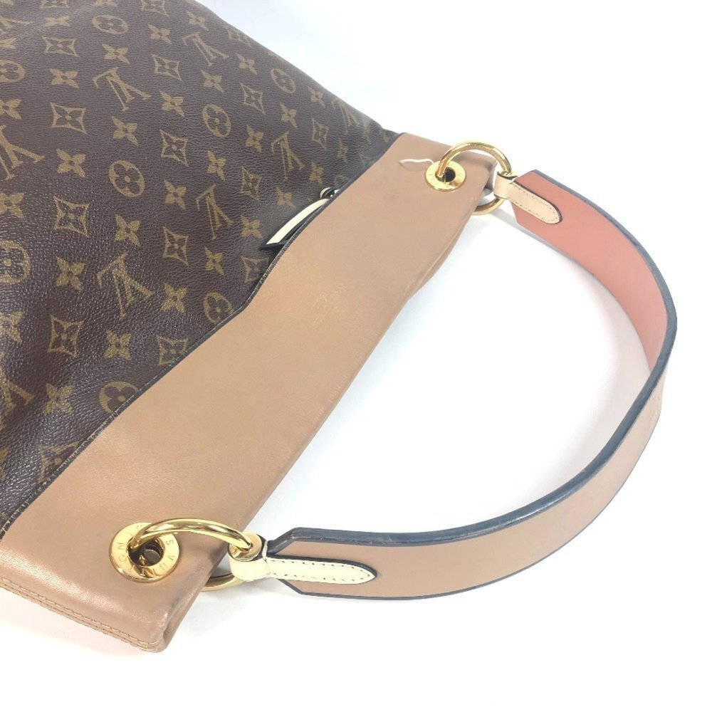 LOUIS VUITTON Brown Monogram Leather Shoulder Bag - Picture 11 of 16